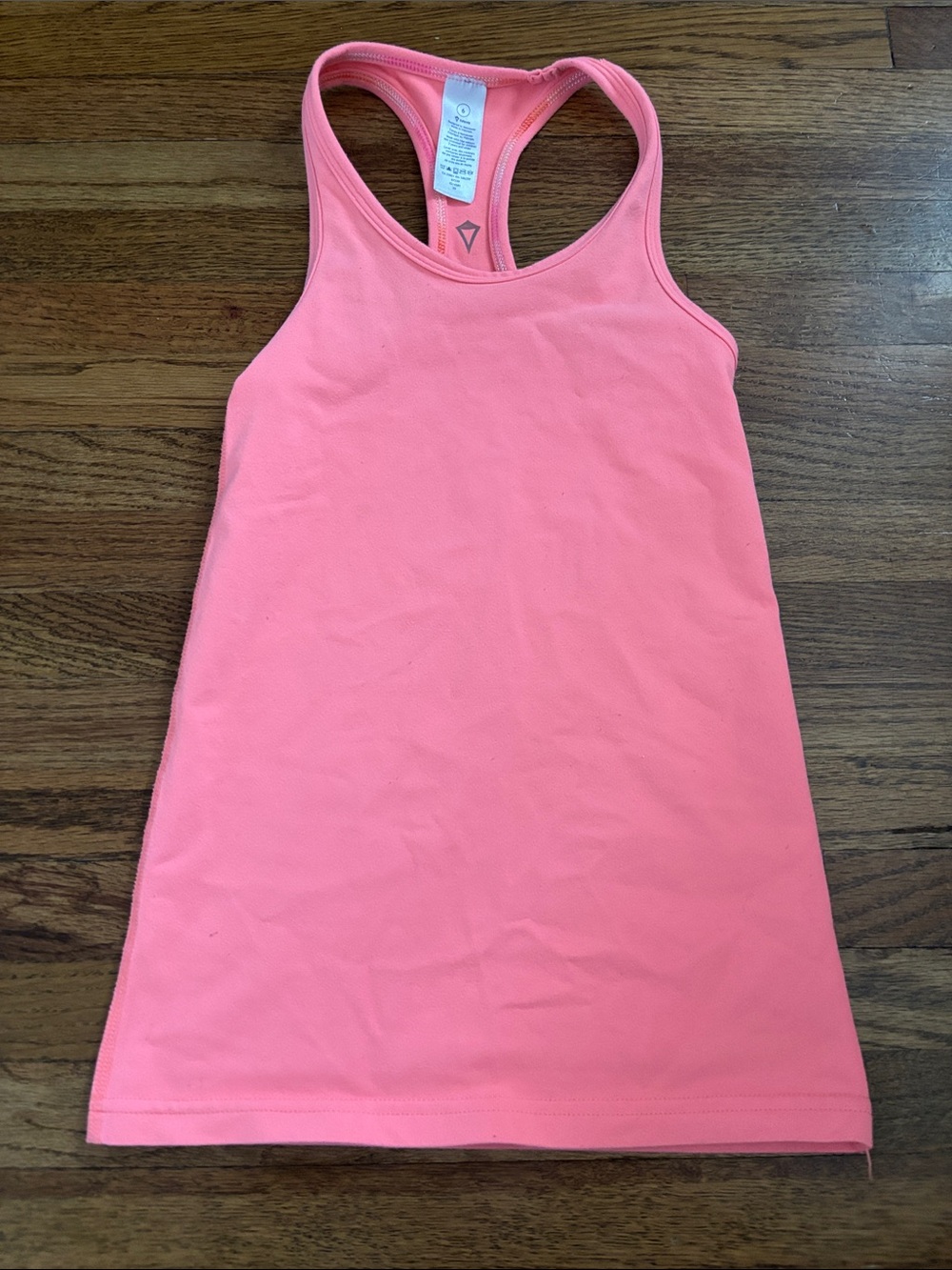 Ivivva girls coral orange racerback tank top